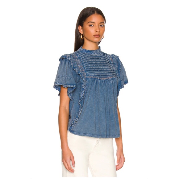 Free People Le Femme Tee Ruffle Babydoll - Picture 5 of 14